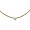 Collier Collier solitaire diamant en or jaune. 58 Facettes 30042