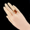 Bague 51 Bague citrine or jaune vintage 58 Facettes 18-225-51