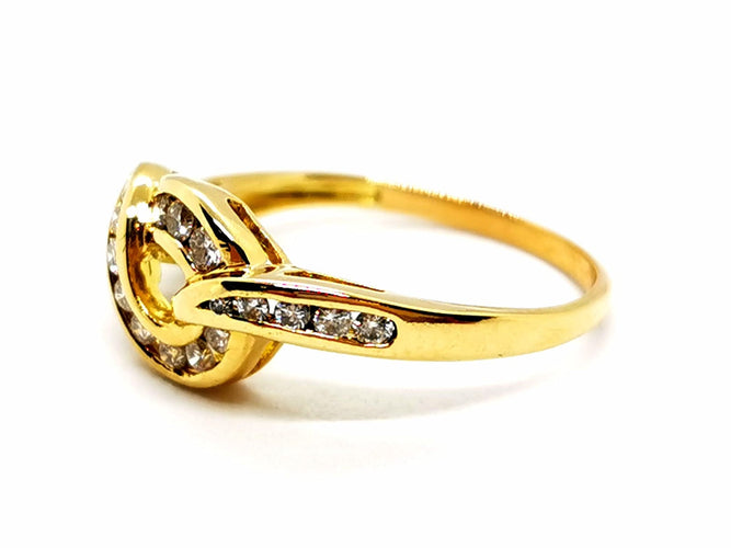 Bague 58 Bague Or jaune Diamant 58 Facettes 1167355CD