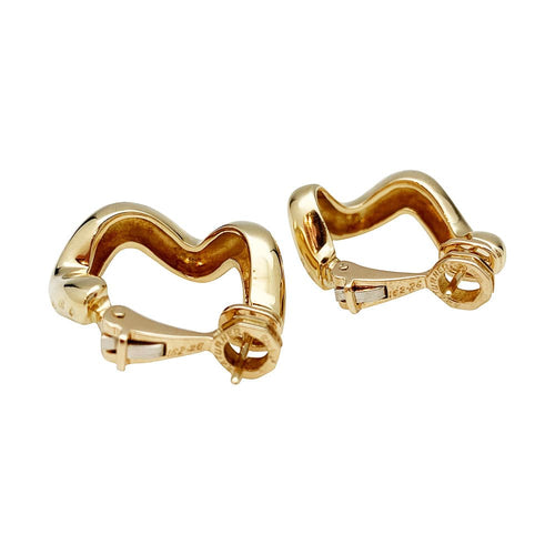 Boucles d'oreilles Créoles A&A Turner or jaune. 58 Facettes 30311