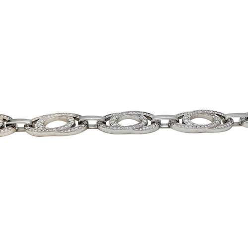 Bracelet Bracelet Chopard "Ellipse" or blanc et diamants. 58 Facettes 30469