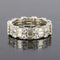 Bague 55 Alliance diamants baguettes et diamants brillants 58 Facettes 16-130-55