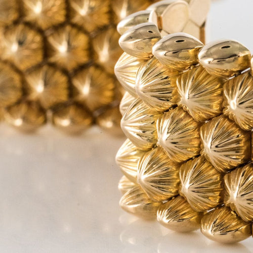 Bracelet Bracelet or jaune nids d'abeilles 58 Facettes 19-542