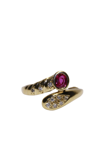Bague 56 Bague Diamants et Rubis 58 Facettes