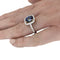 Bague 52 Bague saphir et diamants, or blanc et jaune. 58 Facettes 30351