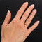 Bague 54 Alliance ancienne en or double anneau 58 Facettes 20-614D-54