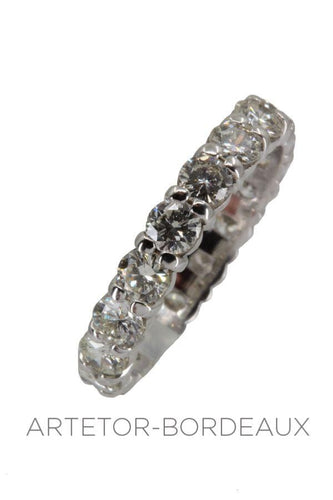 Bague 50 Alliance diamants 58 Facettes 35871