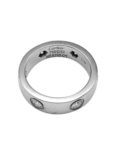 Bague 52 Bague Cartier modèle "Love" en or blanc, diamants. 58 Facettes 27891
