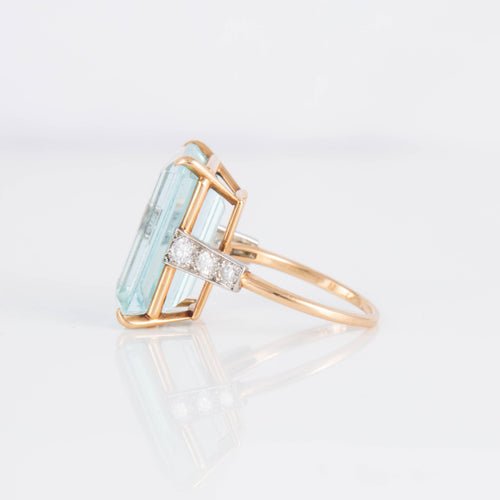 Bague 53 Bague Cocktail CARTIER Aigue-marine 58 Facettes 1