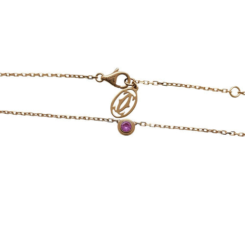 Collier Collier Cartier "Saphirs Légers" en or rose et saphir rose. 58 Facettes 30442