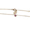 Collier Collier Cartier "Saphirs Légers" en or rose et saphir rose. 58 Facettes 30442
