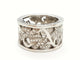 Bague 54 Van der Bauwede Bague Lierre Or blanc Diamant 58 Facettes 00044GD