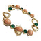 Bracelet Bracelet Van Cleef & Arpels en or jaune, corail et chrysoprase. 58 Facettes 30317