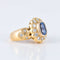 Bague Bague Marguerite Saphir Diamants Or jaune 58 Facettes