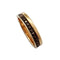 Bague 49 Alliance Boucheron "Quatre" en or rose et PVD chocolat. 58 Facettes 30310