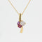 Pendentif Pendentif et sa chaine or jaune et pierres fines 58 Facettes 21-267