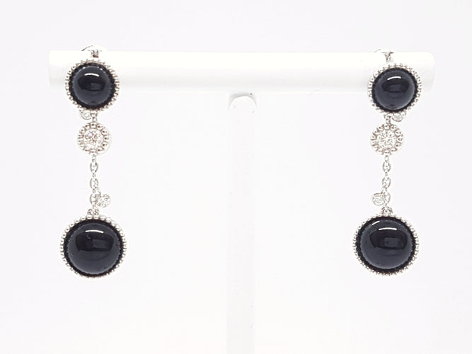 Boucles d'oreilles Susie Otero Boucles d'oreilles Pendants Or blanc Diamant 58 Facettes 06089CD