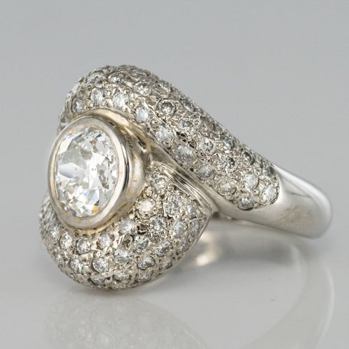 Bague 50 Bague tourbillon diamants or blanc 58 Facettes 15-269-50-1