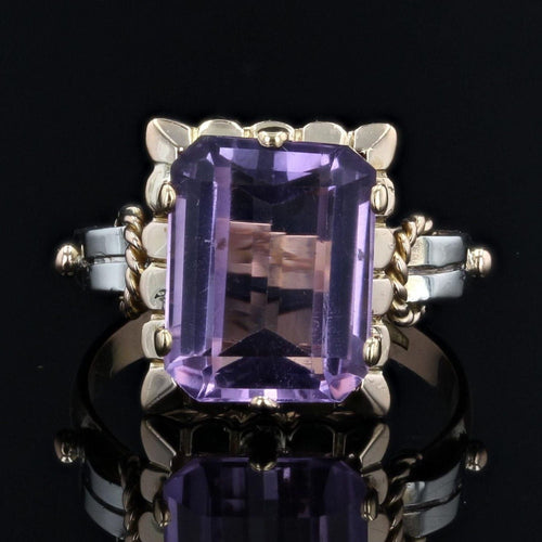 Bague 52 Bague ancienne améthyste 2 ors 58 Facettes 21-144-52