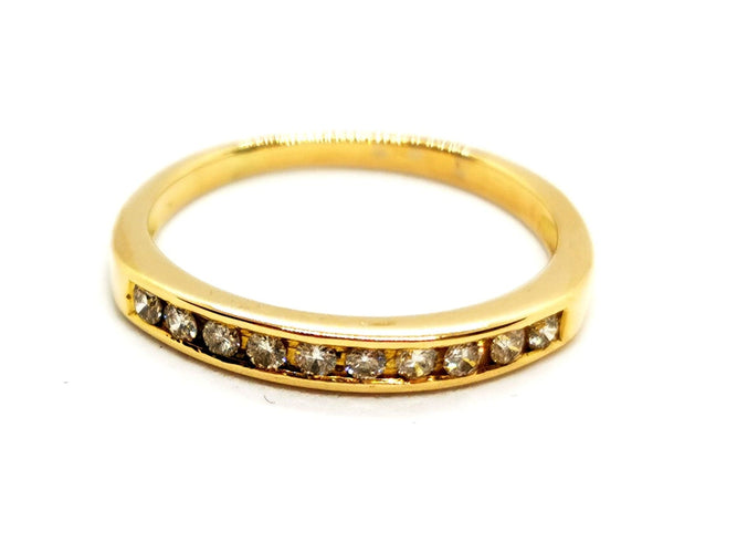 Bague 48 Bague Demie alliance Or jaune Diamant 58 Facettes 1186427CN