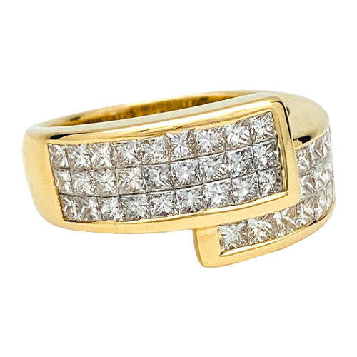 Bague 53.5 Bague toi & moi en or jaune et diamants. 58 Facettes 29959