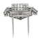 Broche Broche Cartier Art Déco en platine diamants et rubis étoilé. 58 Facettes 30488