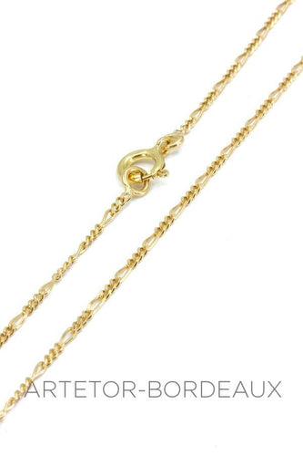 Collier Chaîne maille figaro alternée 58 Facettes 31441