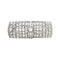 Bracelet Manchette Art Déco en platine et diamants. 58 Facettes 30206