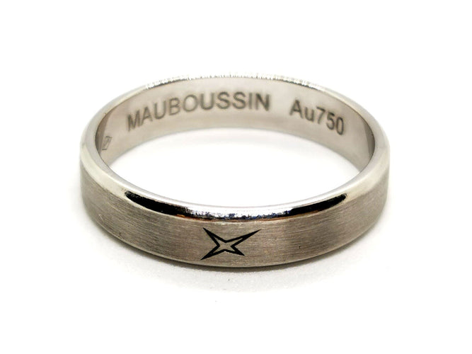 Bague 53 Mauboussin Bague Alliance Toi éternelle mon amour Or blanc 58 Facettes 1157636CN