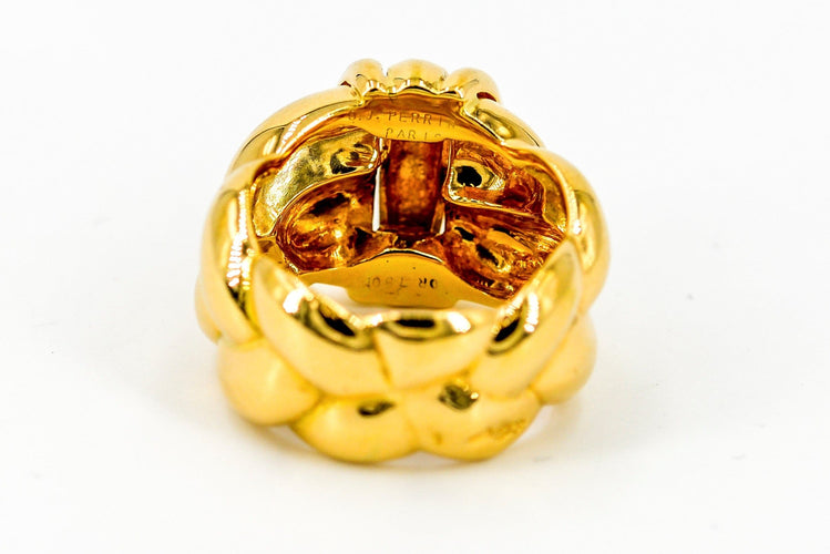 Bague OJ PERRIN bague tressée or jaune 58 Facettes 00059CN
