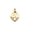 Pendentif Pendentif Poiray "Coeur entrelacé" en or jaune. 58 Facettes 30474