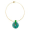 Pendentif Pendentif Roland Schad en or jaune, diamants, jadéite et opale. 58 Facettes 29944/29945