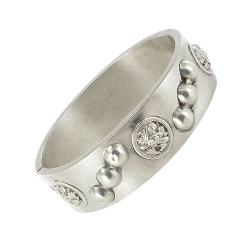 Bracelet Bracelet ancien jonc argent décoré 58 Facettes 07-126