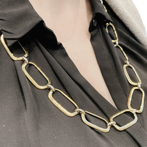 Collier Long collier deux ors. 58 Facettes 30262