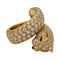 Bague 53 Bague Cartier "Panthère de Cartier" en or jaune, diamants, émeraudes et onyx. 58 Facettes 29384-1