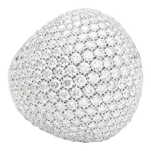 Bague 60 Bague boule diamants en or blanc. 58 Facettes 30550