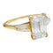 Bague 52 Bague diamant taille émeraude 2 carats, or jaune. 58 Facettes 30566