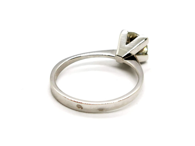 Bague 52 Bague Solitaire Or blanc Diamant 58 Facettes 1155279CN