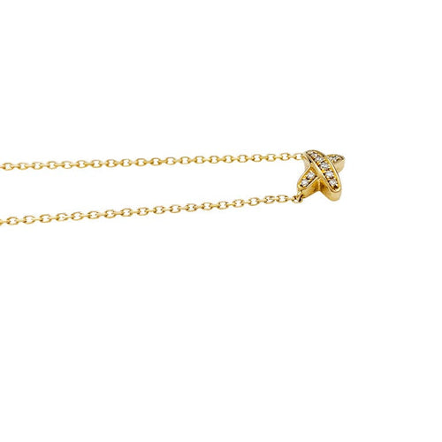 Collier Collier Chaumet, "Liens", or jaune et diamants. 58 Facettes 30435