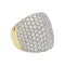 Bague 57 Bague en or jaune pavée diamants. 58 Facettes 30181