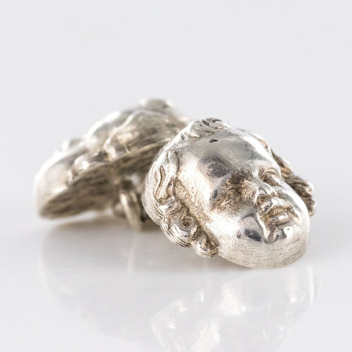 Boutons de manchette Boutons de manchettes Argent Chérubins 58 Facettes 19-653