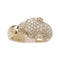 Bague 67 Bague Cartier modèle "Panthère" en or jaune, onyx, émeraudes et diamants. 58 Facettes 29715-1