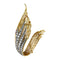Broche Broche Sterlé en or jaune, platine et diamants. 58 Facettes 30241