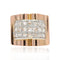 Bague 53 Bague tank diamants en pavage 58 Facettes 21-292-53