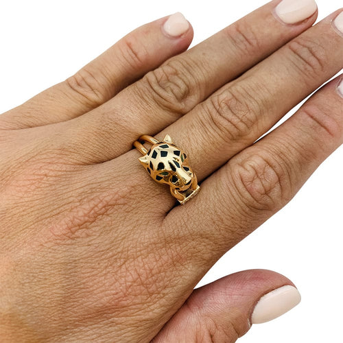 Bague 60 Bague Cartier, "Panthère de Cartier", or rose. 58 Facettes 30588