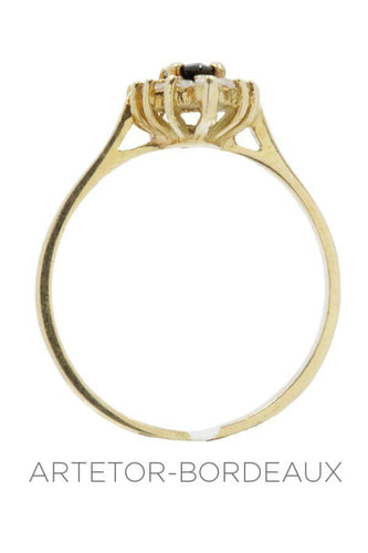 Bague 53 Bague spinelle et diamants 58 Facettes 28551