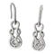 Boucles d'oreilles Boucles d'oreilles "Noeud d'Héraclès" en or blanc et diamants. 58 Facettes 29979