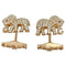 Boutons de manchette Boutons de manchette Cartier Eléphants sertis de brillants. 58 Facettes 30066