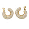 Boucles d'oreilles Boucles d'oreilles créoles diamants en or jaune. 58 Facettes 30516
