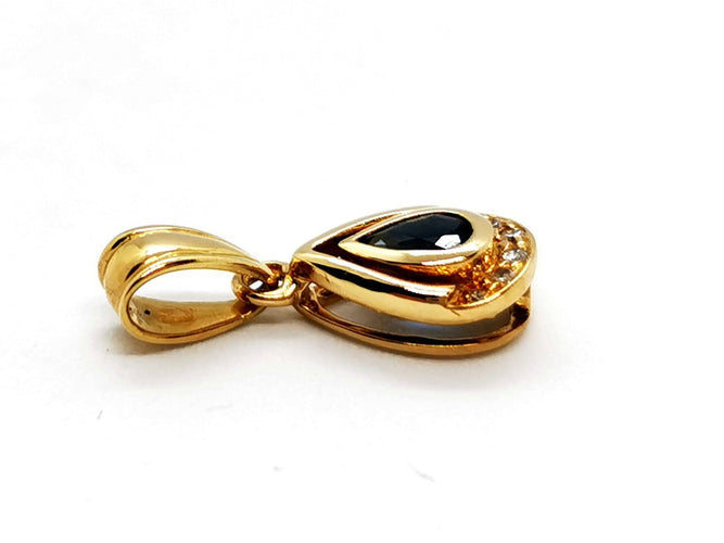 Pendentif Pendentif Or jaune Saphir 58 Facettes 1125991CD